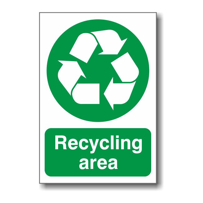 Choose Size & Material Plastic Sign or Sticker General Waste Recycling 